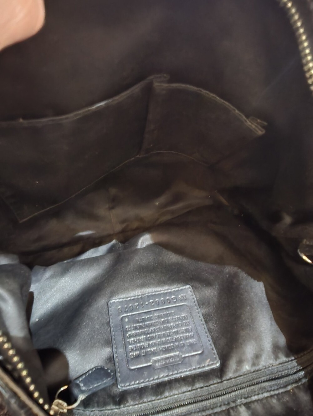 Coach Y2K Signature Large Hobo Bag no. 12676 in Black & BrownEUC - Picture 7 of 10